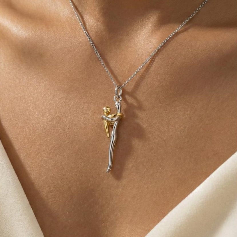 Always Held — Parent & Child Hug Necklace