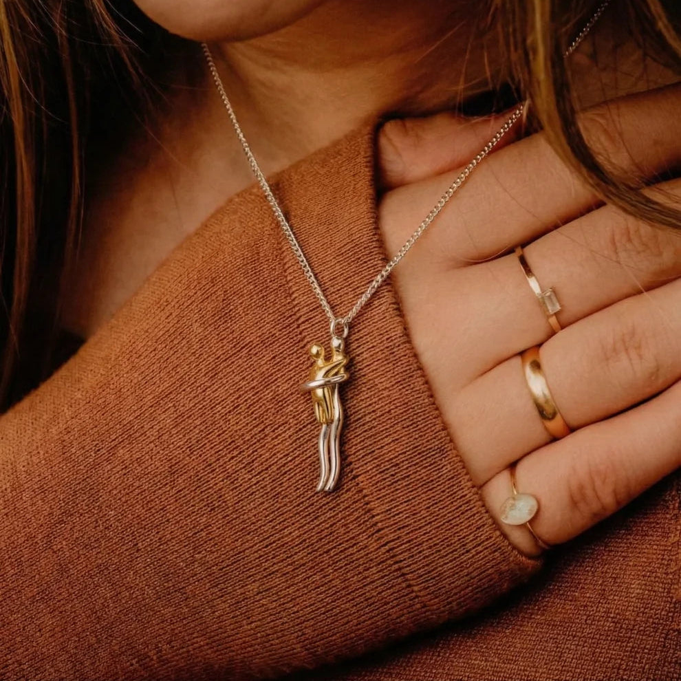 Always Held — Parent & Child Hug Necklace