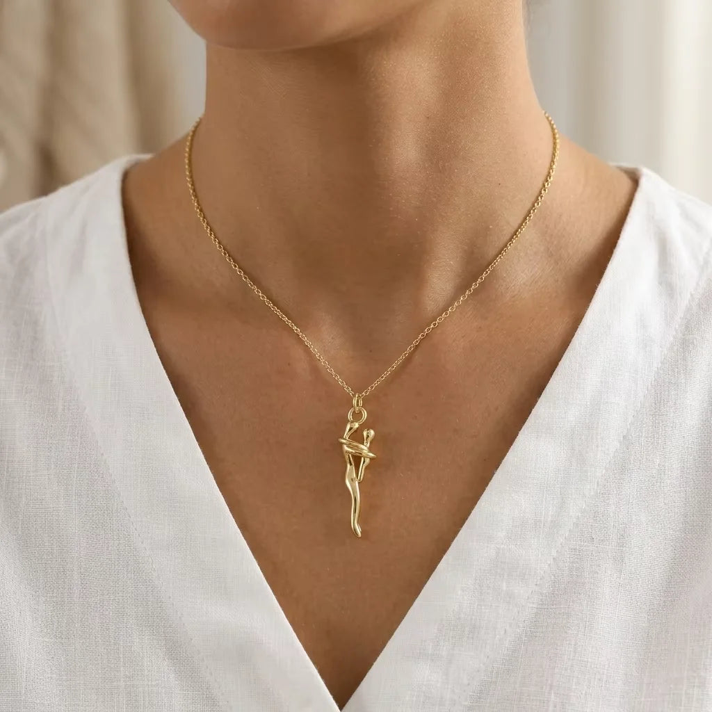Always Held — Parent & Child Hug Necklace