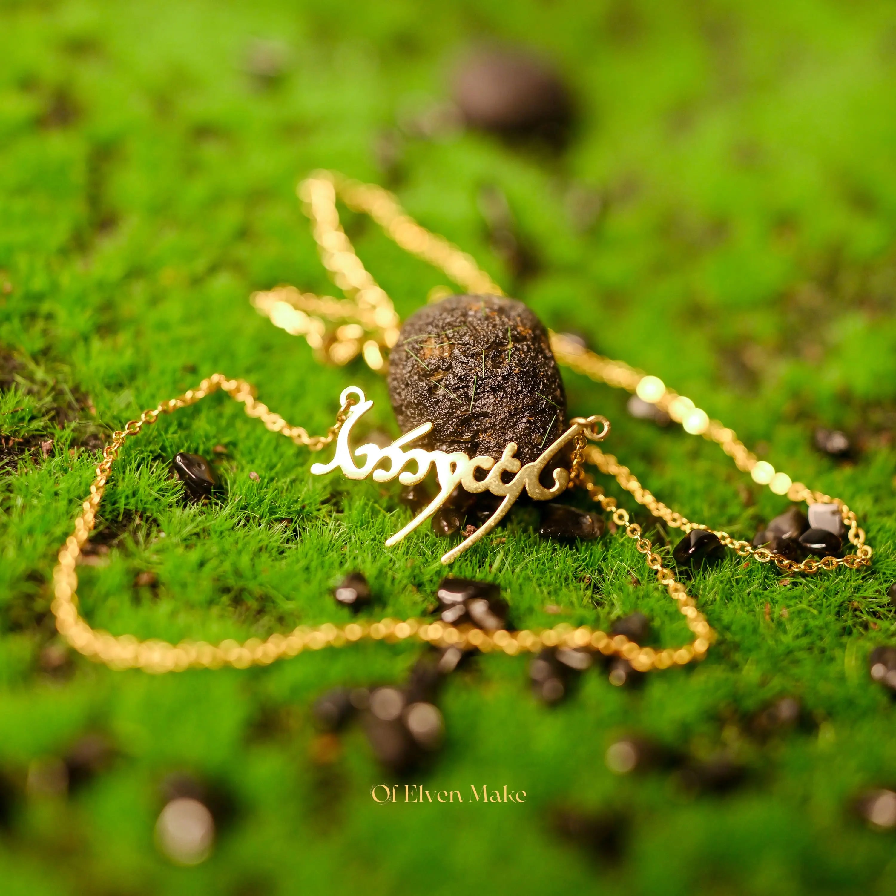 Elven Name Necklace, Personalized