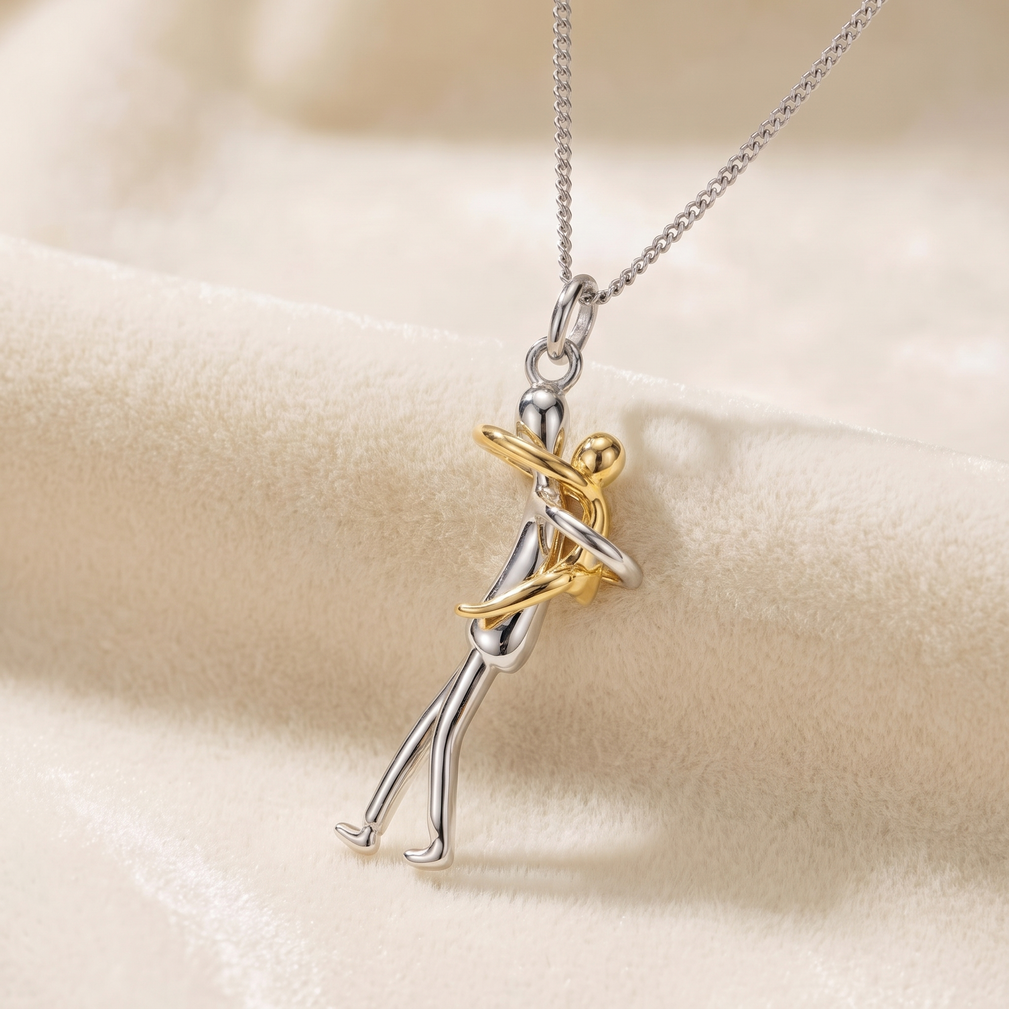Always Held — Parent & Child Hug Necklace